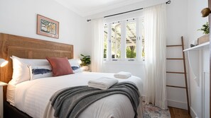 2 bedrooms, iron/ironing board, travel cot, WiFi