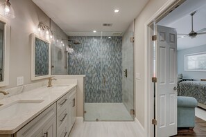Shower, hair dryer