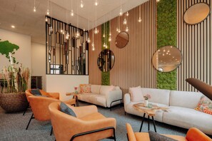 Sitteområde i lobbyen