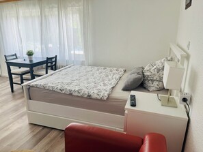1 bedroom, iron/ironing board, travel crib, free WiFi