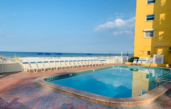 A heated pool