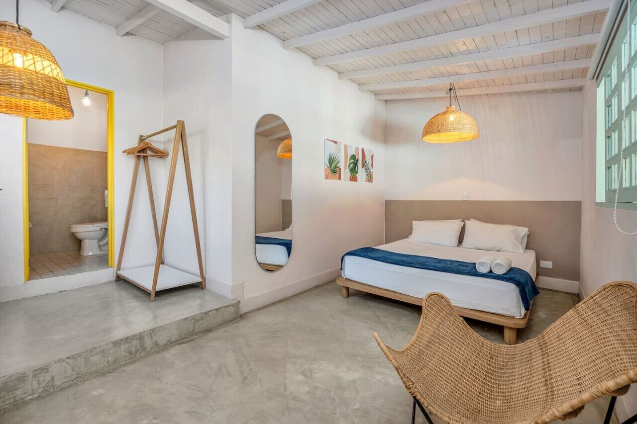 1 bedroom, desk, iron/ironing board, travel crib