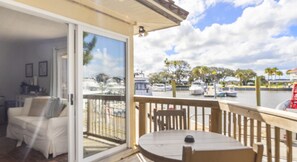 Outdoor dining - Unique Brick Floors, Harbor View, King Bed, Jetted Tub (St. Augustine)