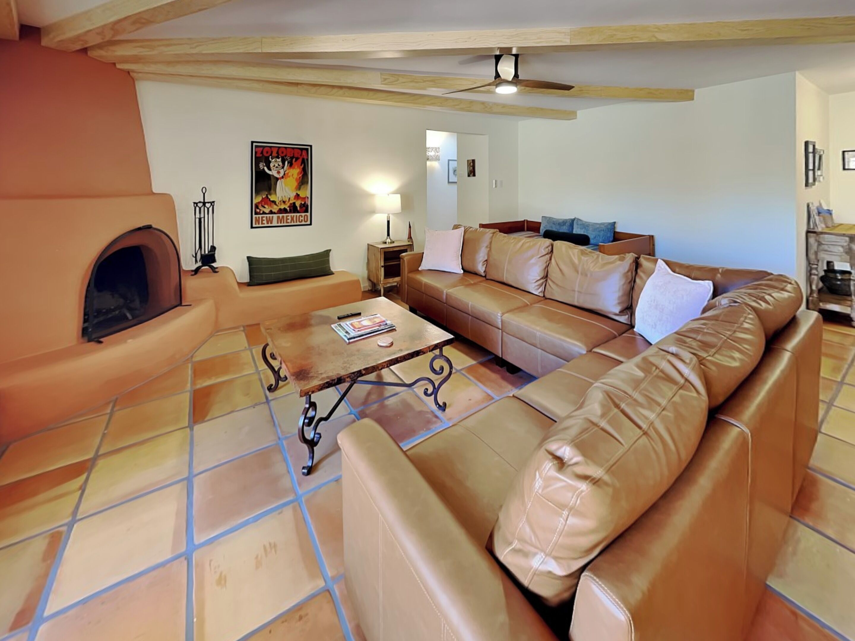 Smart-tv en een open haard