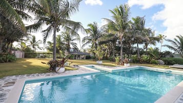 A heated pool