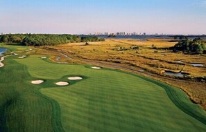A golf course with bunkers and water hazards. - Bayside Resort * 1 Small Dog Allowed: Luxury 5BR B (Selbyville)