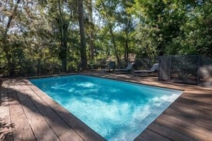 A heated pool