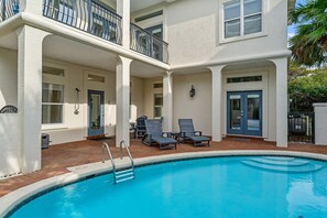 A heated pool