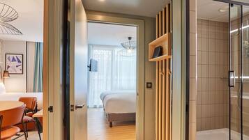 In-room safe, blackout curtains, soundproofing, iron/ironing board