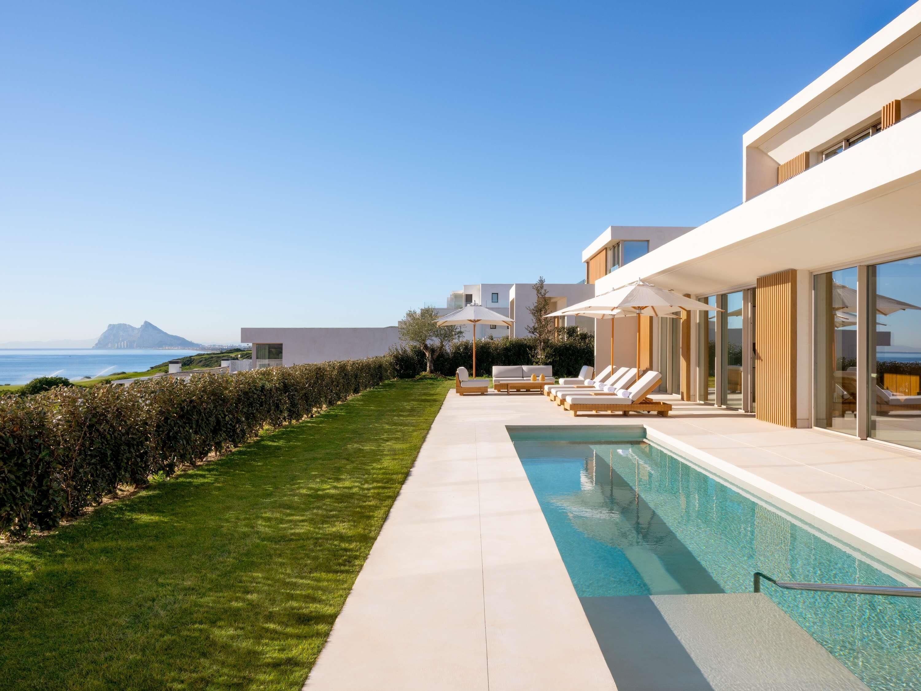 Villa, 5 habitaciones | Sábanas de algodón egipcio, ropa de cama de alta calidad y minibar 