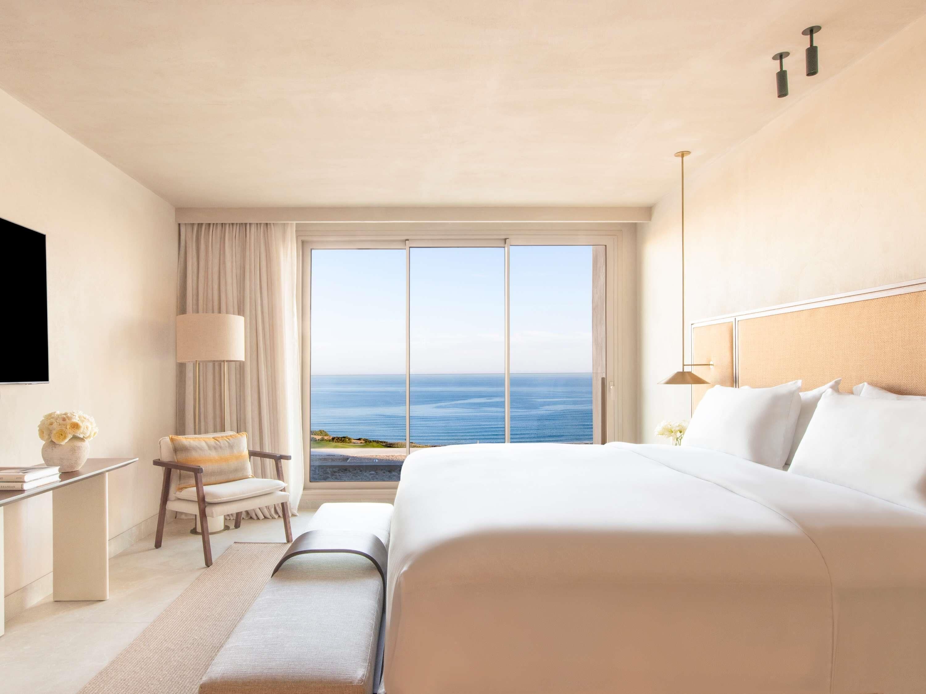 Sea View 1 Bedroom Suite King, Outdoor Terrace | Egyptian cotton sheets, premium bedding, minibar, desk
