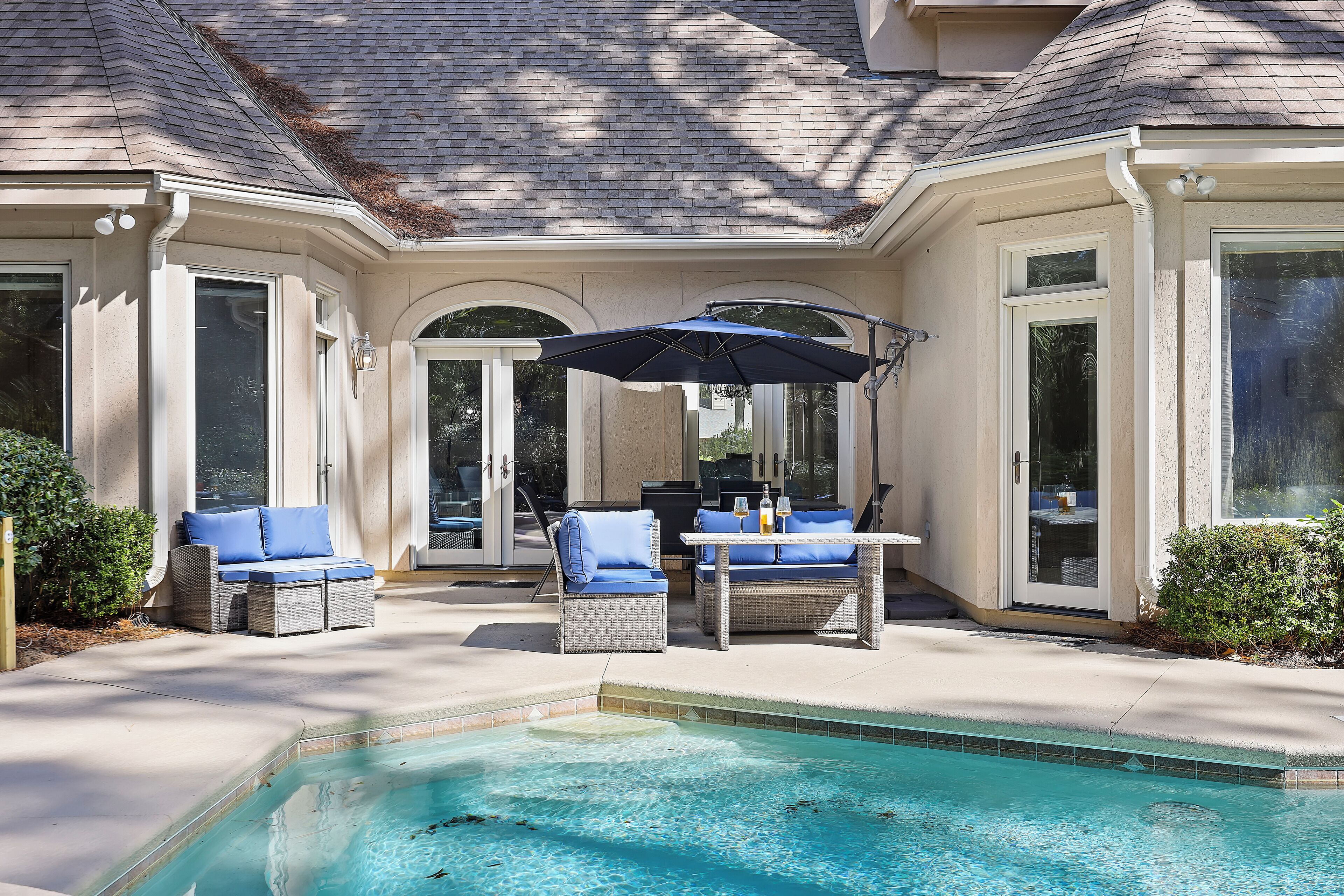 Et oppvarmet basseng