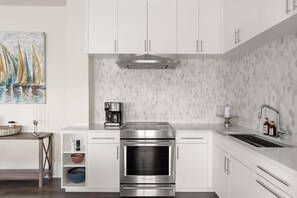 Dishwasher, spices, dining tables