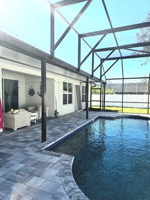 A heated pool