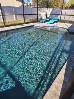 A heated pool