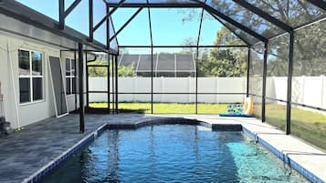 Una piscina riscaldata
