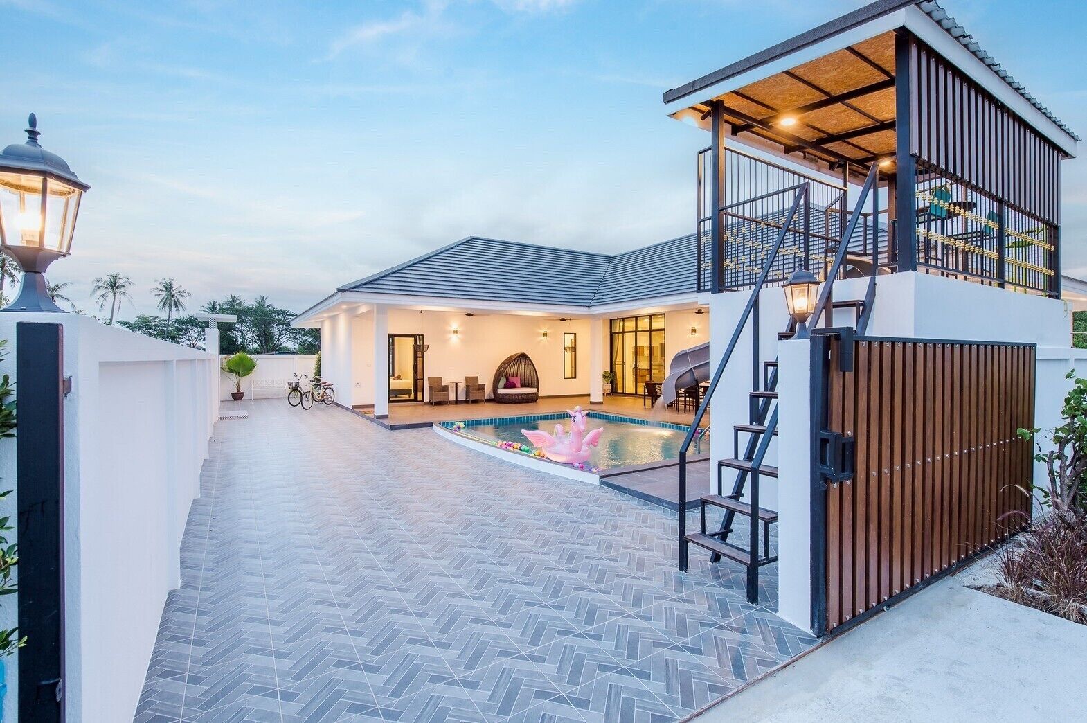 Fachada de la propiedad