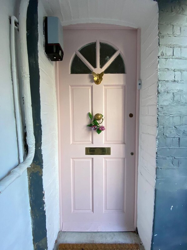 Exterior detail - 'Boho feel' light, quiet flat, 30 secs to station (London)