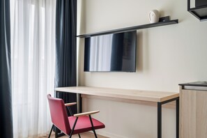 Studio, 2 Einzelbetten, Blick auf den Innenhof | Wohnbereich