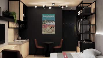 1 chambre, espace de travail pour ordinateur portable