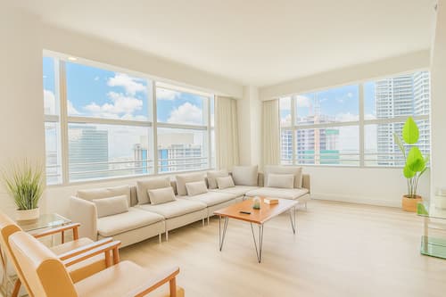 Presidential Condo, 2 Bedrooms, Balcony, Ocean View | Living area | 55-inch Smart TV with cable channels, Netflix, streaming services