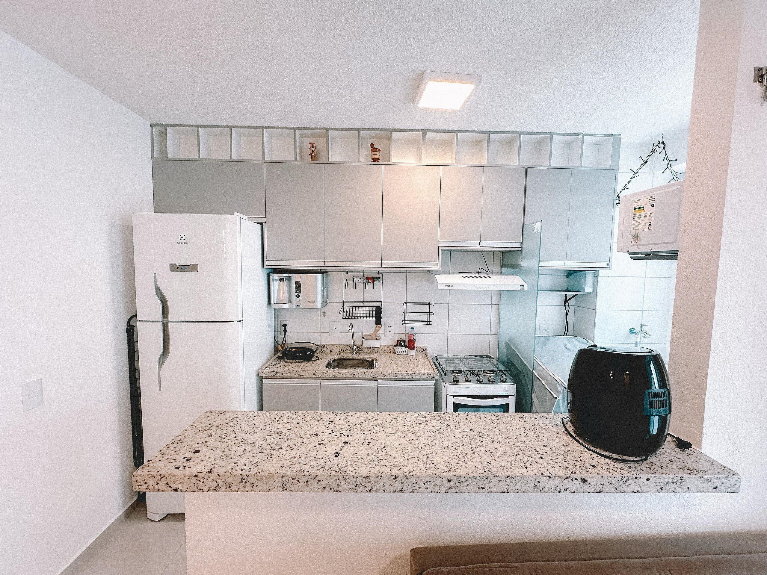 Classic Apartment | Private kitchen | Fridge, microwave, oven, cookware/dishes/utensils