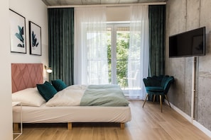 Suite Deluxe, balcon | Literie hypoallergénique, décoration personnalisée