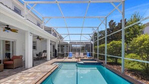 Pool - EV_9026 - 6 Bed 6 Bath Home with Screened-In Private Pool with Spillover Spa and (Davenport)