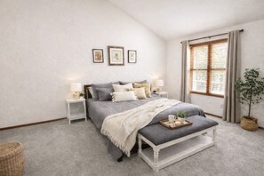 2 habitaciones, cuna de viaje, wifi gratis y ropa de cama 