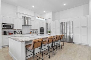 Microwave, dishwasher, high chair