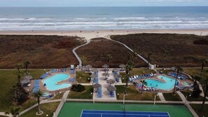 Pool - Saida Beachfront Luxe Condo two heated pools (South Padre Island)