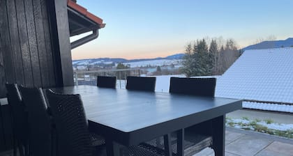 Cozy and new vacation home in Lechbruck am See with a great panoramic view