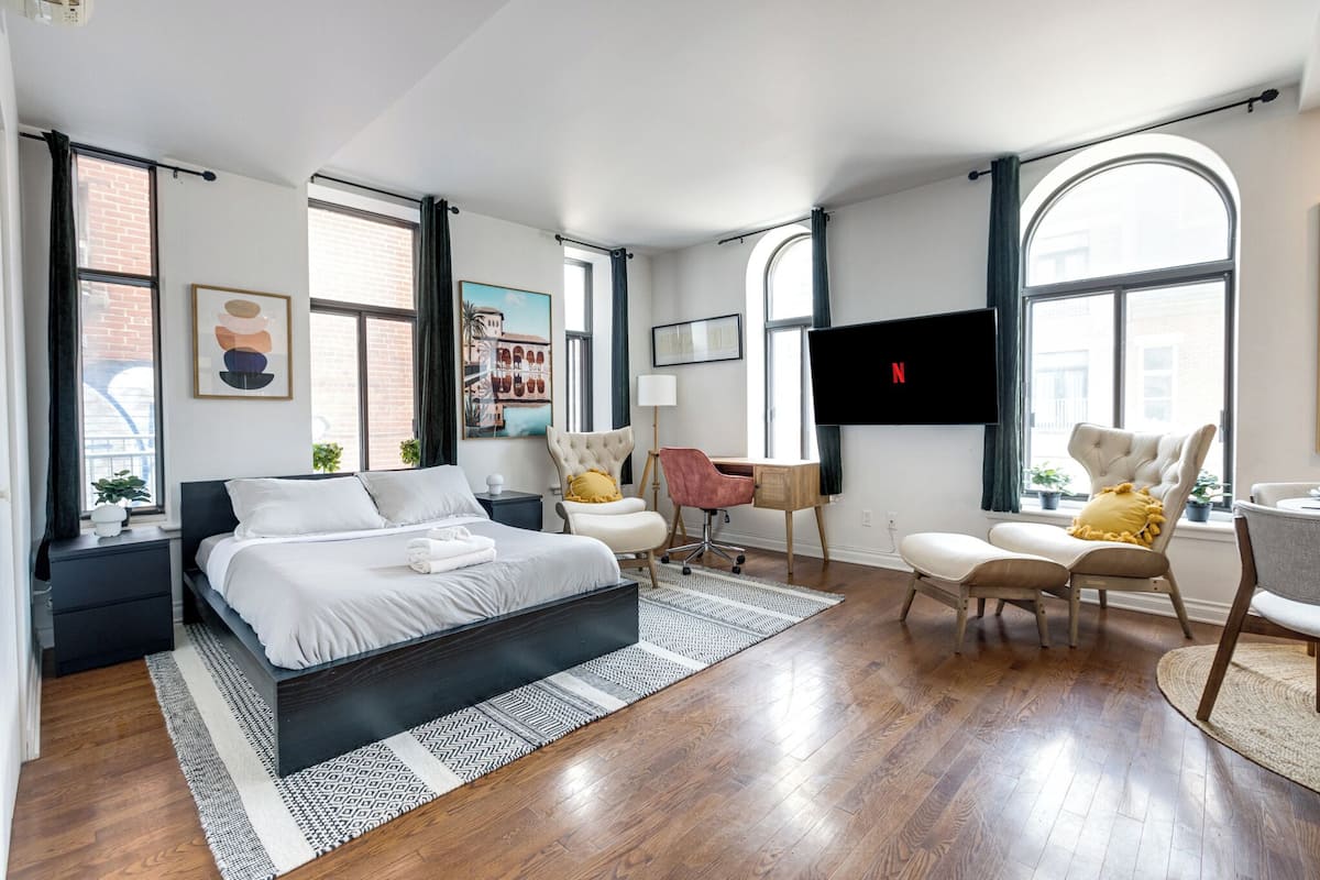 Eenvoudig appartement | 3 slaapkamers, een strijkplank/strijkijzer, babybedden, gratis wifi