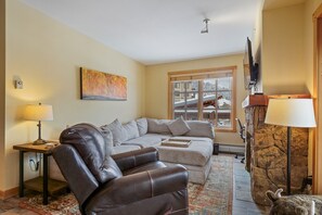 Fireplace - NEW! Passage Point 2 Bedroom Condo #214 (Copper Mountain)