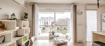 La Résidence Fleury; vue sur le lac Léman