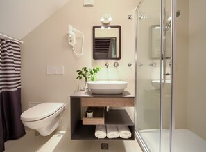 Douche, séchoir à cheveux