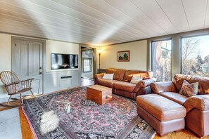 Tv, dvd-afspiller, videobibliotek