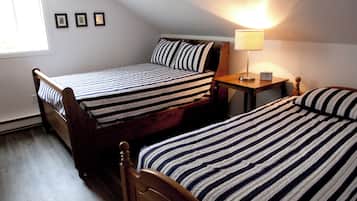 2 bedrooms, iron/ironing board, travel crib, WiFi