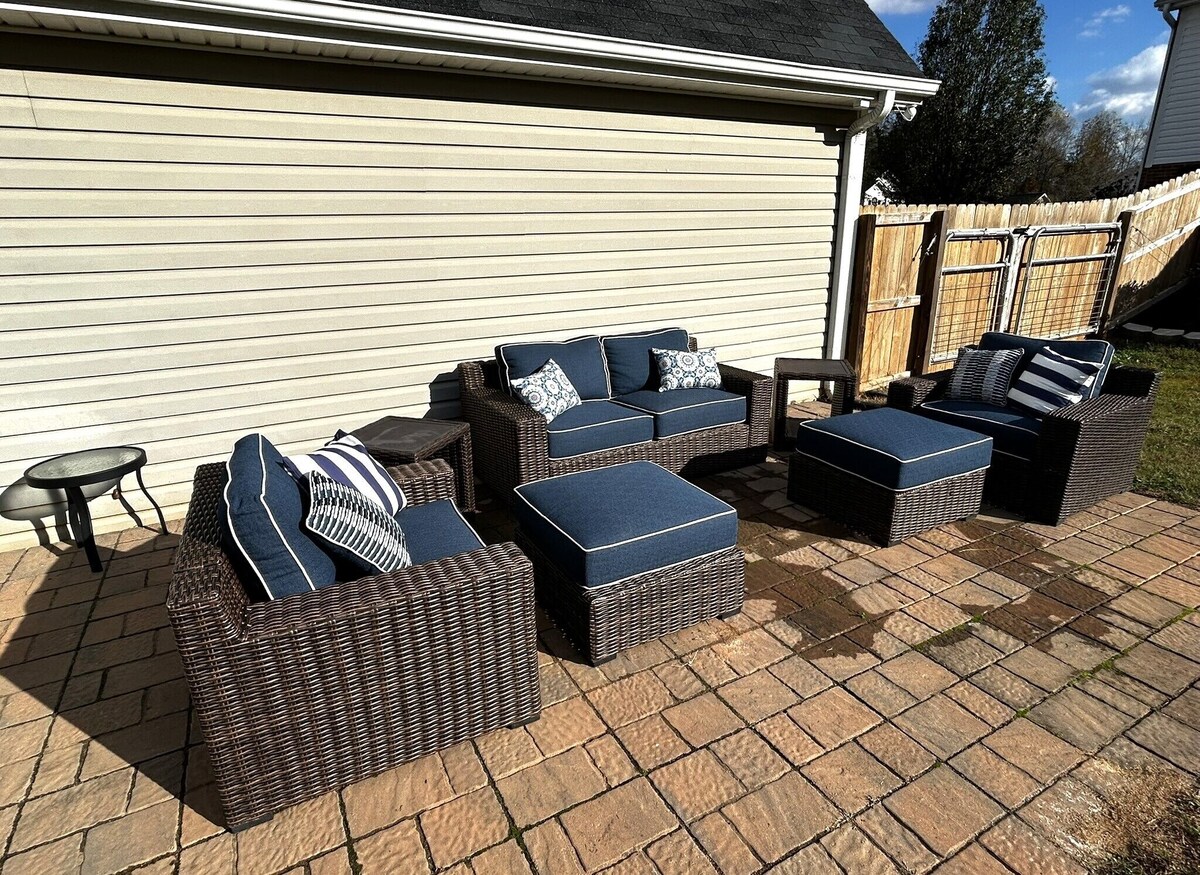 Photo 12 of Spacious 4-bedroom home in charming Travelers Rest with WiFi & Firepit.