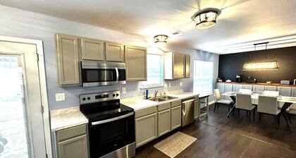 Spacious 4-bedroom home in charming Travelers Rest with WiFi & Firepit.