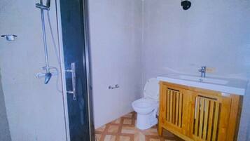 Towels, soap, toilet paper