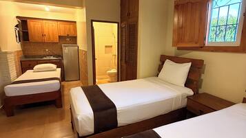 Room, Multiple Beds, Non Smoking, Air conditioning | Desk, laptop workspace, blackout drapes, iron/ironing board (on request)