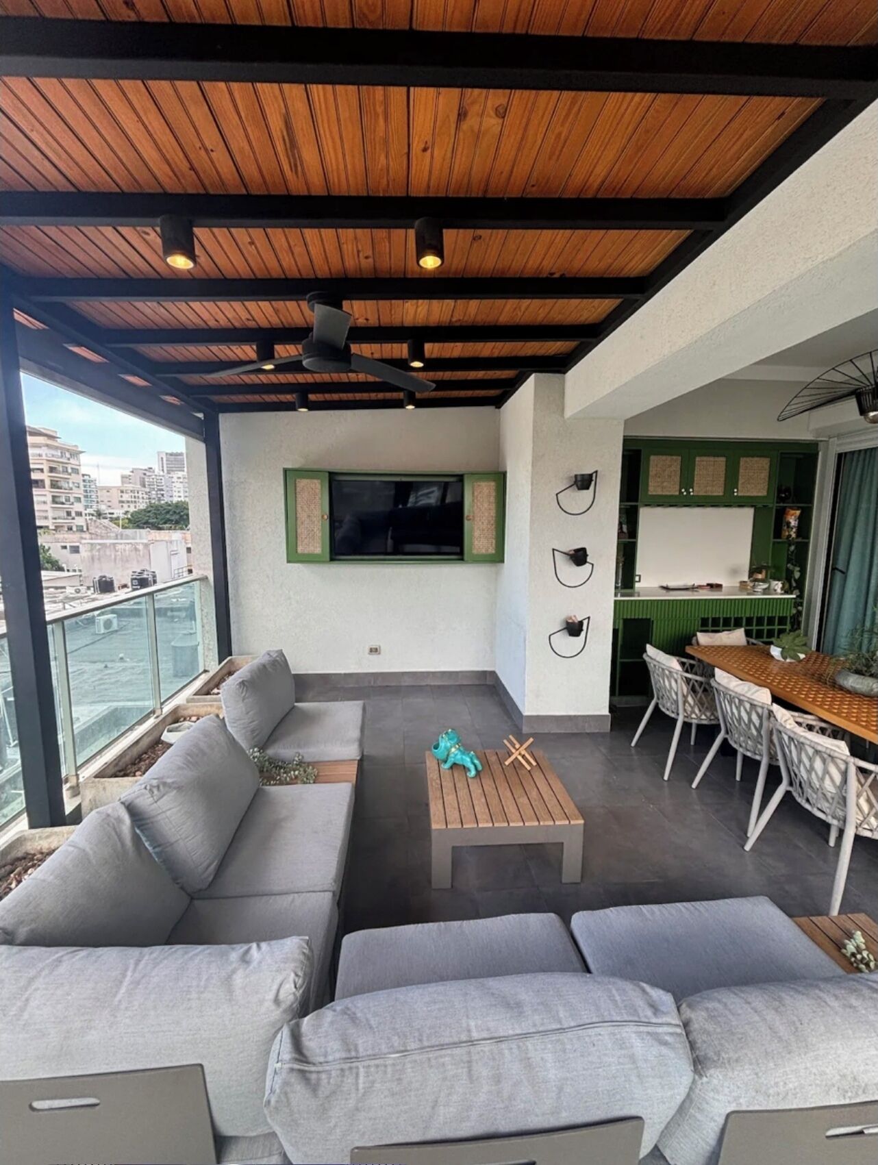 Exclusive Apartment, City View | Terrace/patio