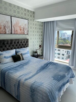 Deluxe Apartment, City View | 1 bedroom, laptop workspace, soundproofing, free WiFi - Piantini Centric Tower Arpel 6 (Santo Domingo)