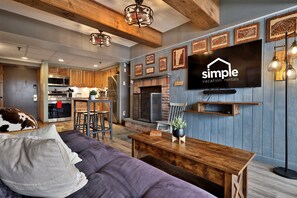 Smart-tv en een open haard