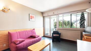 Fernseher, DVD-Player, Tischtennisplatte