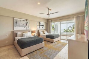 2 bedrooms, iron/ironing board, free WiFi, bed sheets - Apt with 2br and beach access in Punta Palmera (Punta Cana)