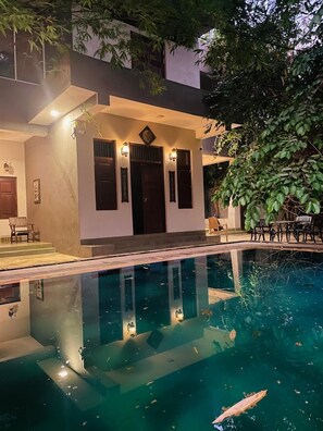 Front of property - evening/night