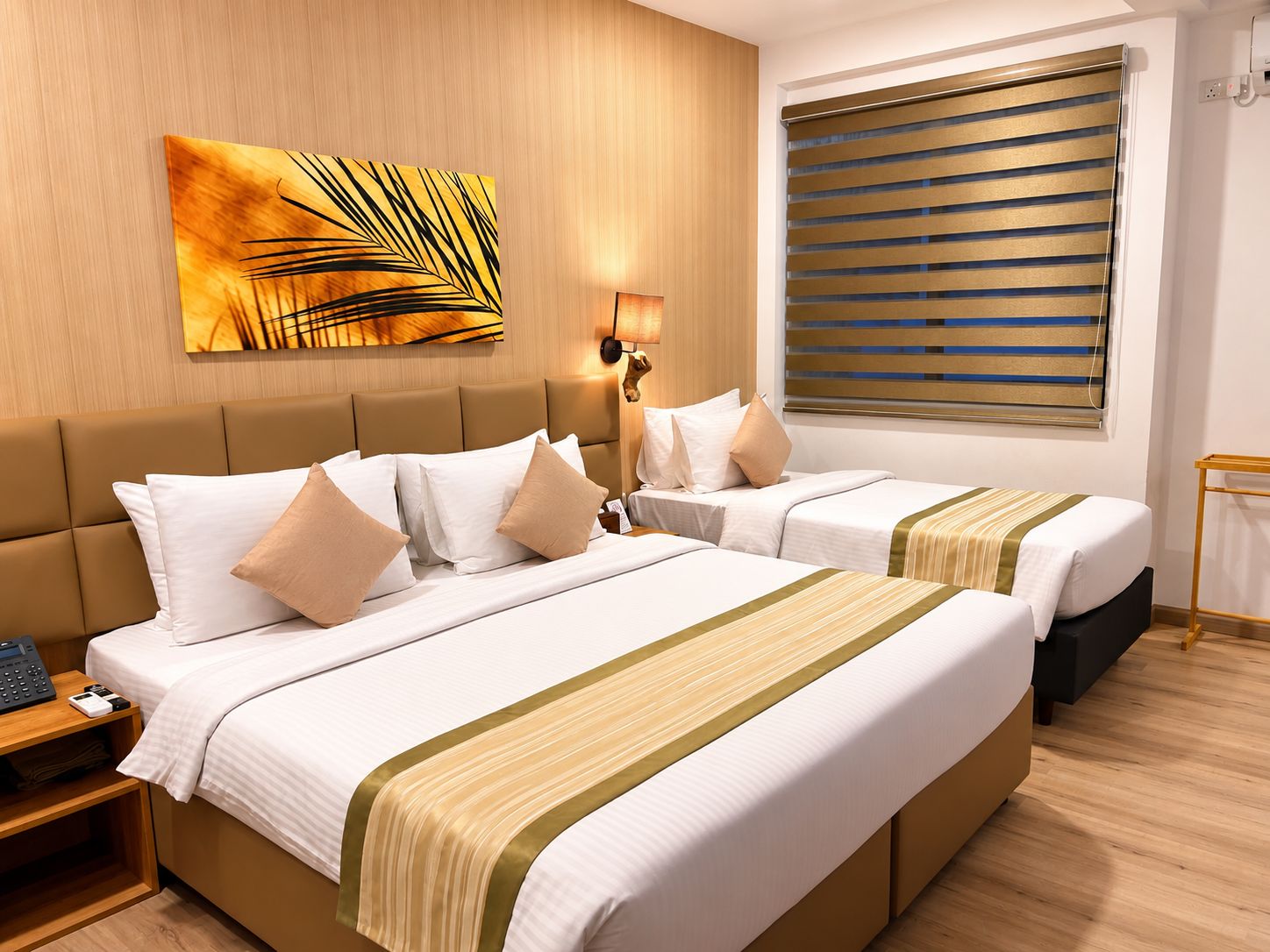 Premium bedding, down duvets, memory-foam beds, in-room safe