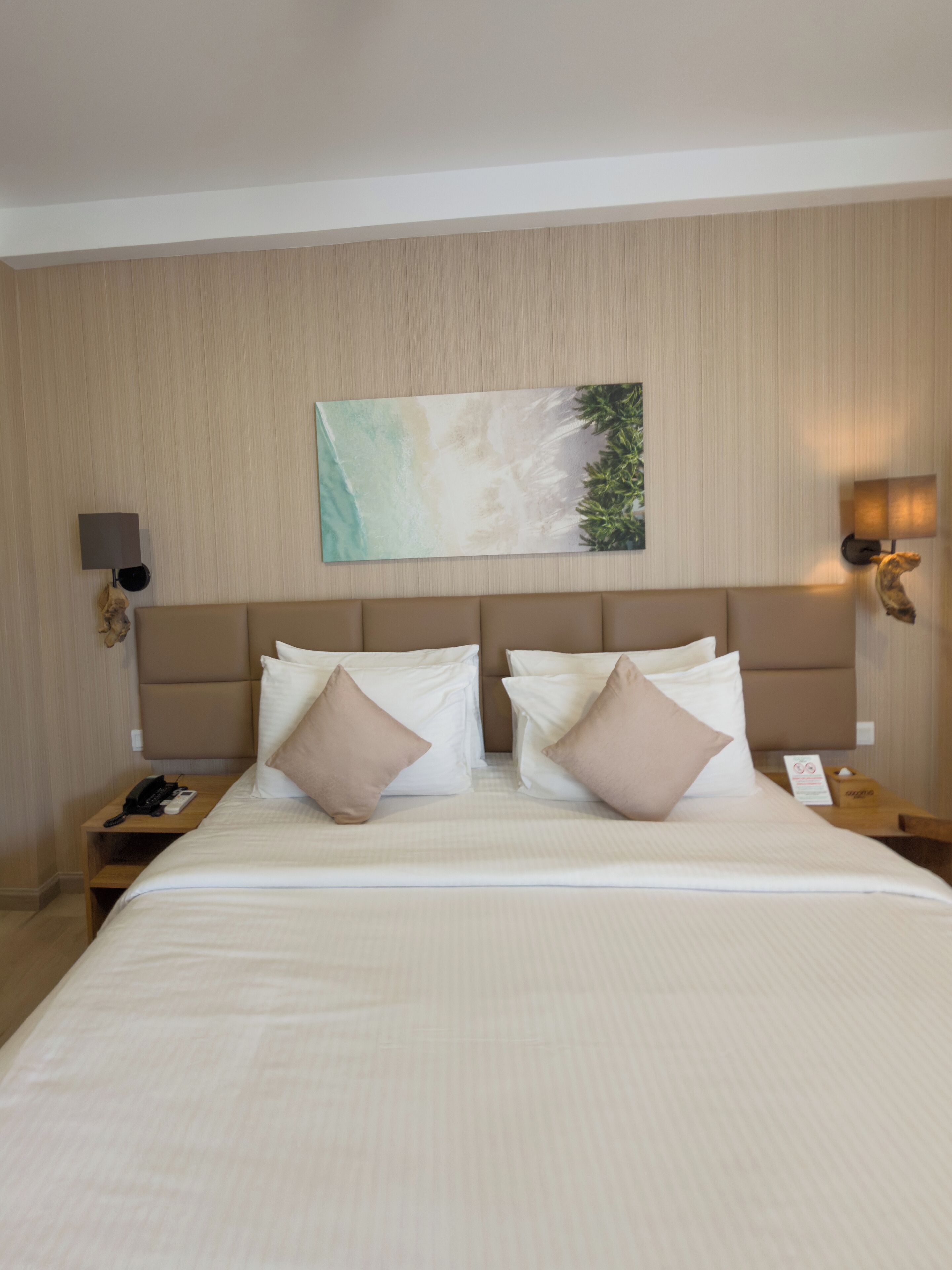 Deluxe Double Room with Private Balcony | Ropa de cama de alta calidad y edredones de plumas